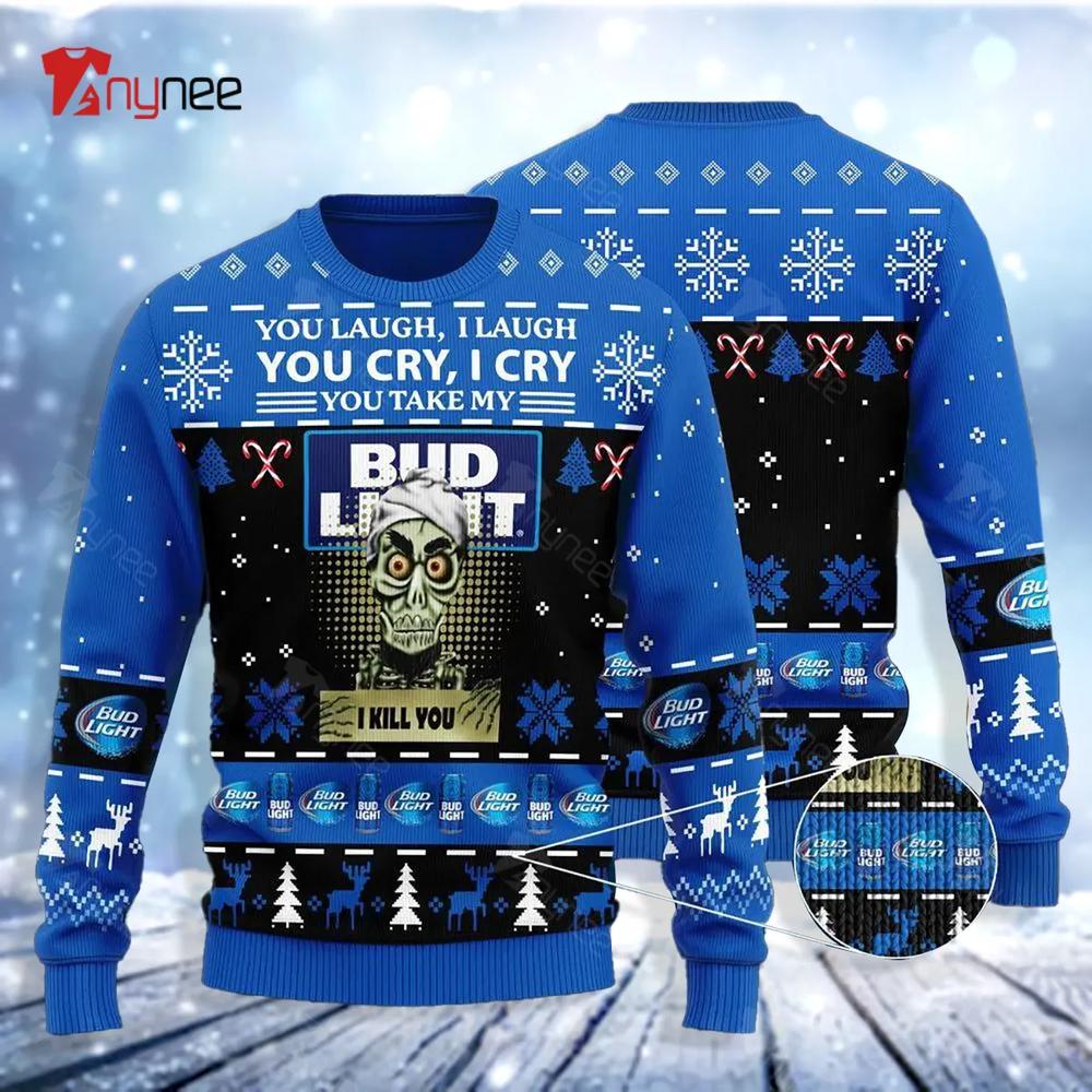 Achmed You Laugh I Laugh You Cry I Cry You Take My Bud Light I Kill You Ugly Christmas Sweater- Best Christmas Gifts 2023