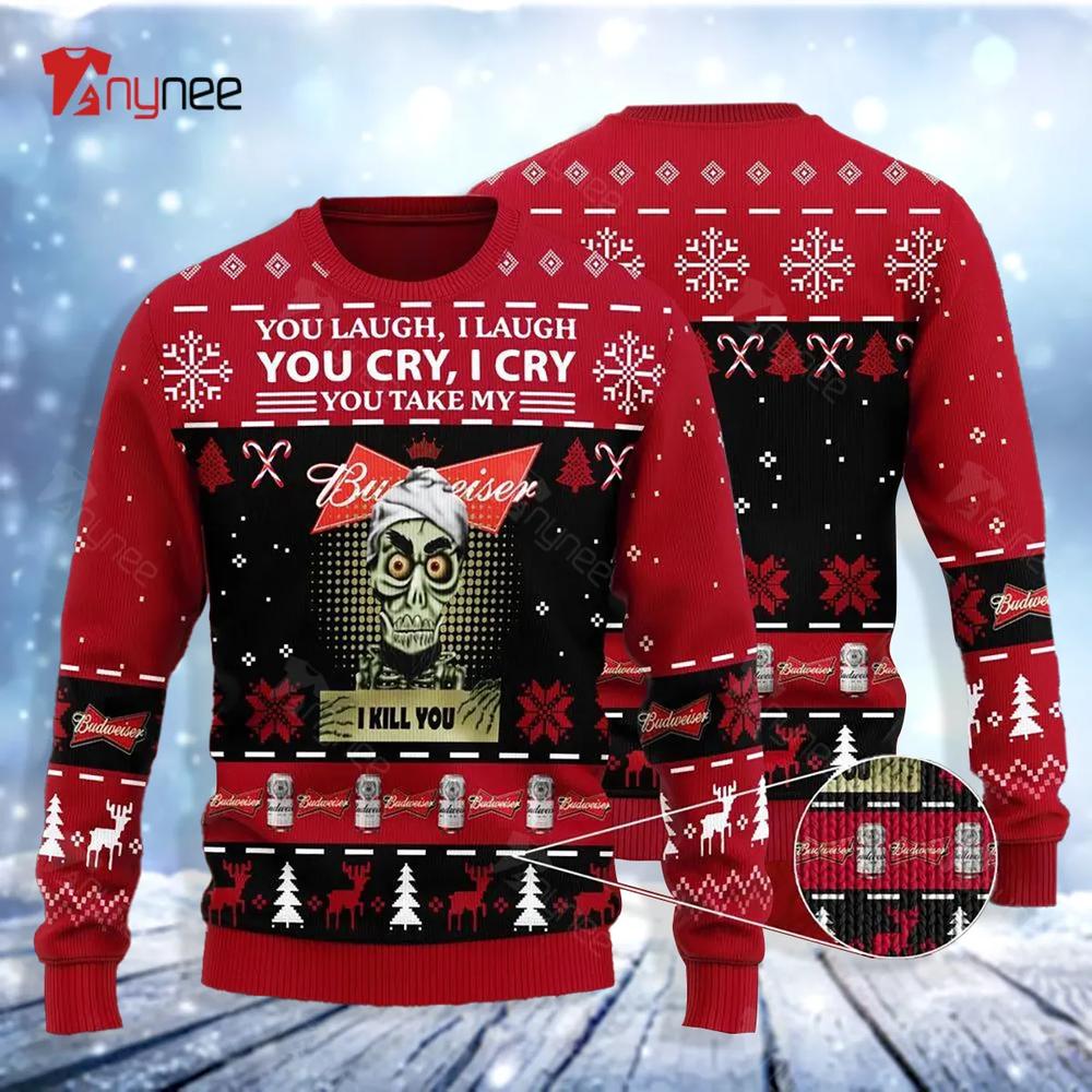 Achmed You Laugh I Laugh You Cry I Cry You Take My Budweiser I Kill You Ugly Christmas Sweater- Best Christmas Gifts 2023