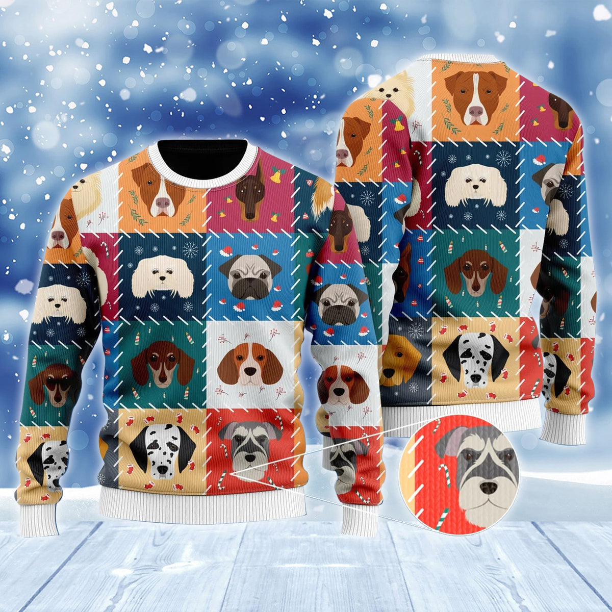 Adorable Dogs And Puppies Christmas Ugly Sweater – Best Christmas Gifts 2023