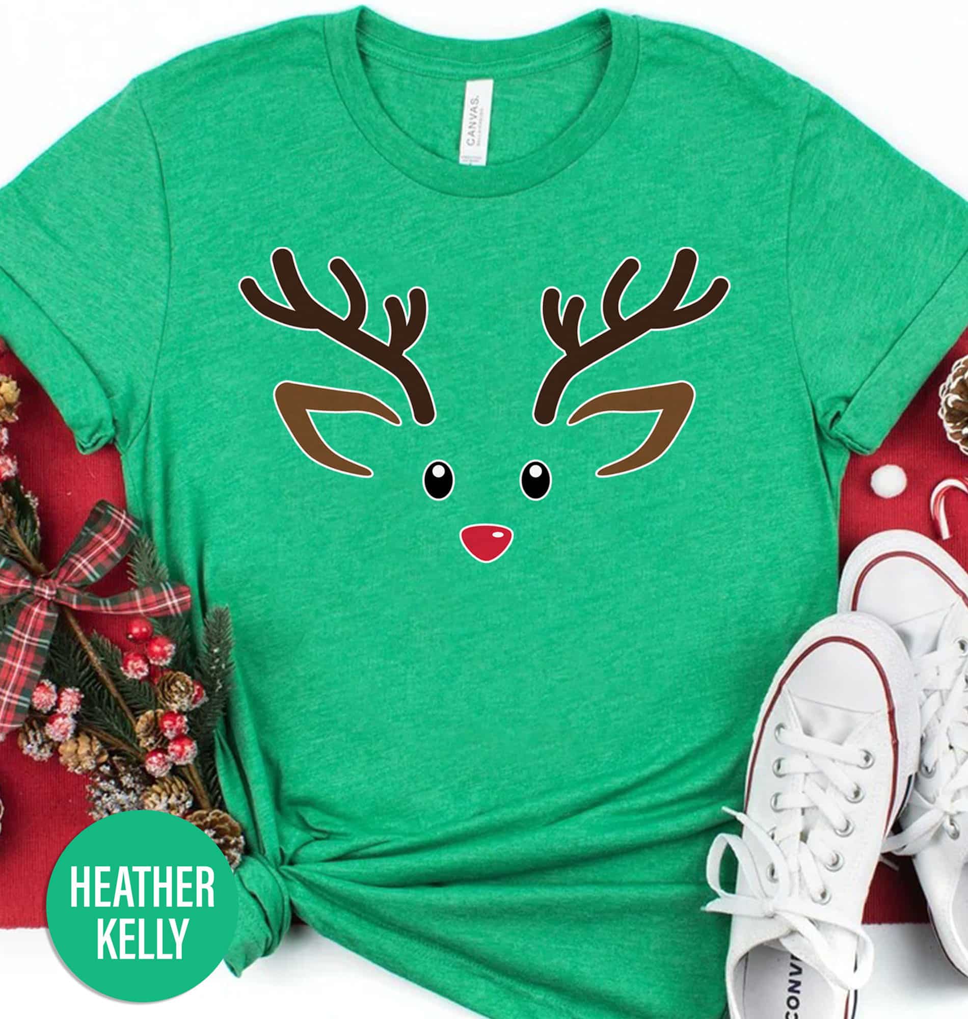 Adorable Reindeer Christmas Shirt