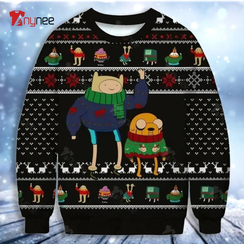 Adventure Time Adventure Time Gift Fan Ugly Christmas Sweater- Best Christmas Gifts 2023