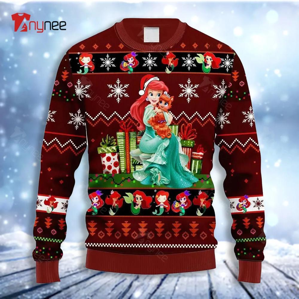 Airel Mermaid Ugly Christmas Sweater- Best Christmas Gifts 2023