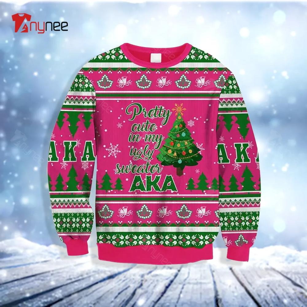 Aka Pretty Cute Is My Pink Ugly Christmas Sweater- Best Christmas Gifts 2023