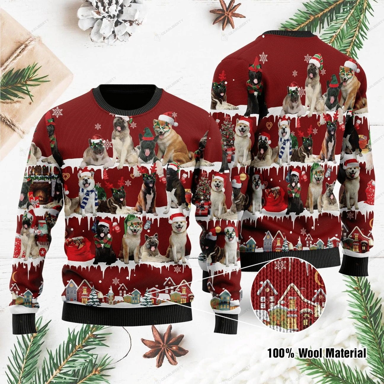 Akita Ugly Christmas Sweater | For Men & Women | Adult | US1066- Best Christmas Gifts 2023