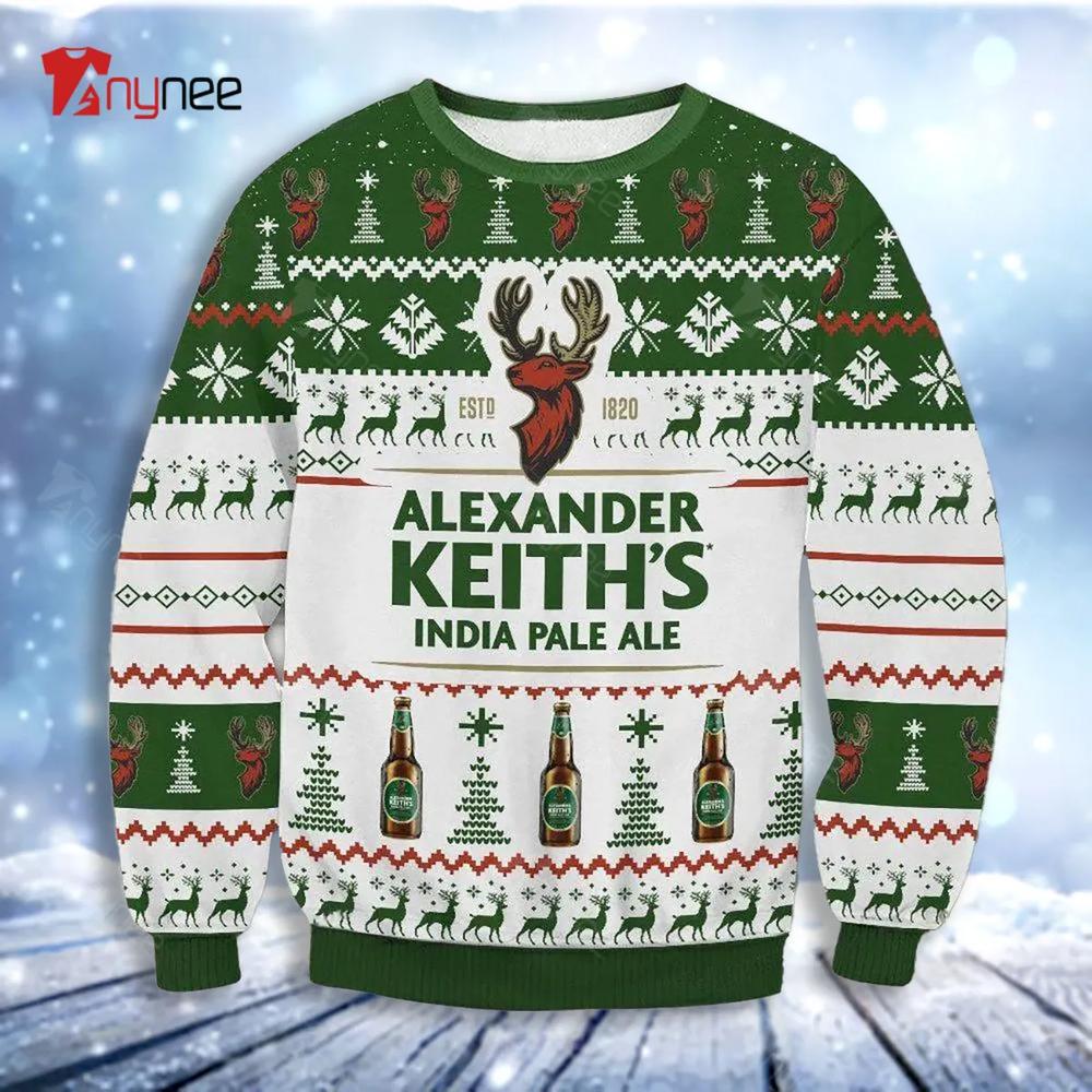 Alexander Keith Is Beer Ugly Christmas Sweater- Best Christmas Gifts 2023