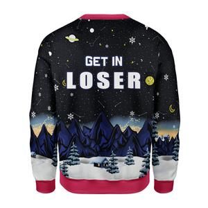 Alien Get In Loser Ugly Christmas Sweater | For Men & Women | Adult | US3521- Best Christmas Gifts 2023