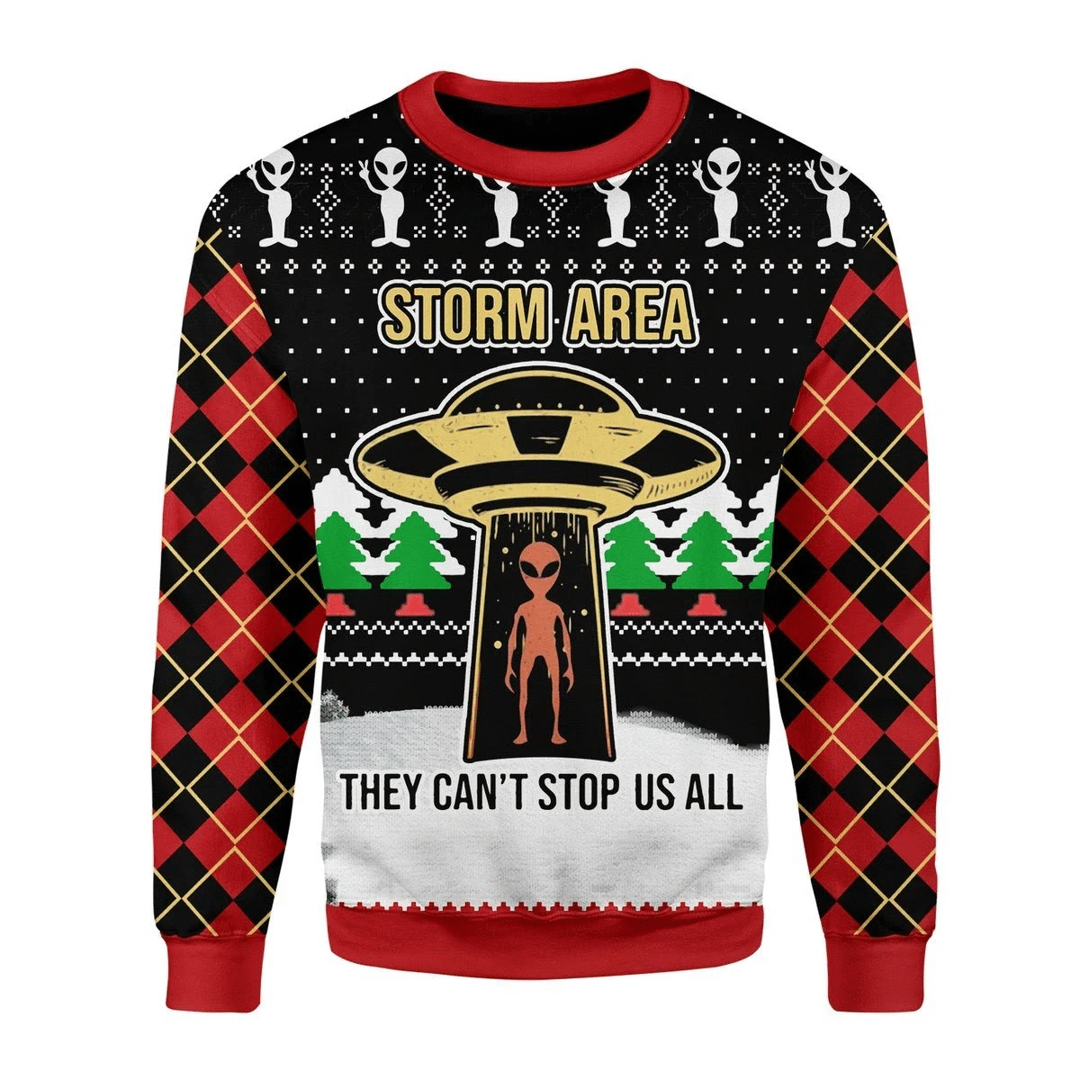 Alien Ugly Christmas Sweater | For Men & Women | Adult | US3441- Best Christmas Gifts 2023