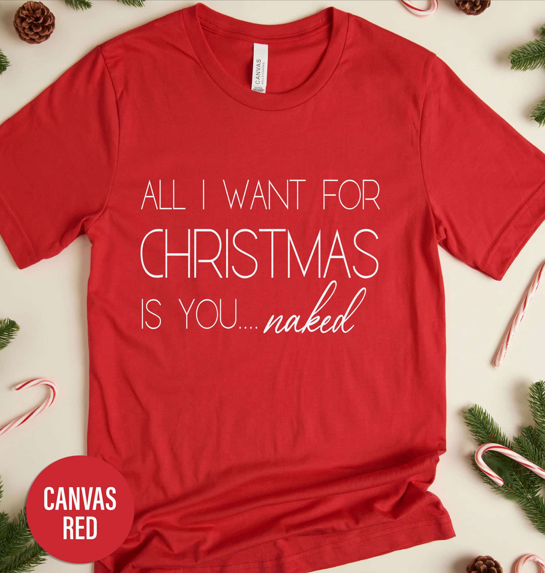 “All I Want For Christmas” Holiday Shirt by HolidayShirts.com