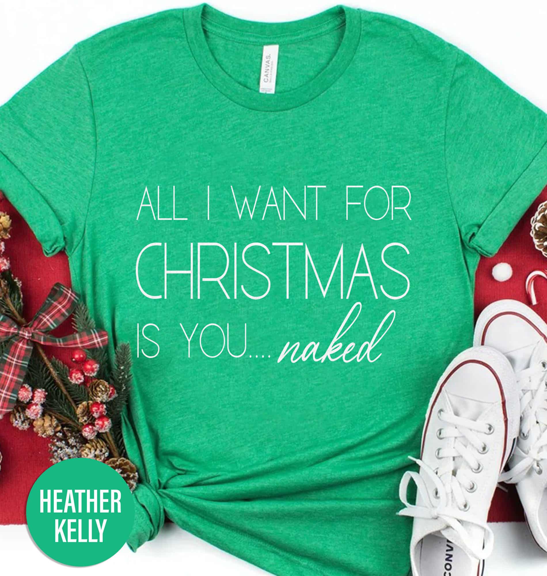 “All I Want For Christmas” Holiday Shirt by HolidayShirts.com