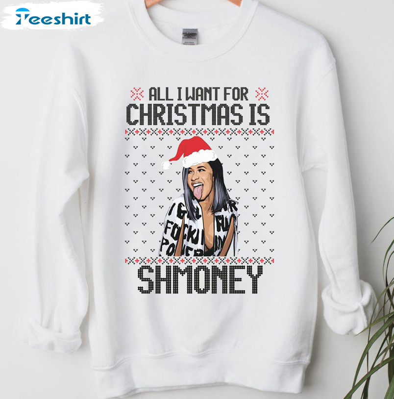 All I Want For Christmas Is Shmoney Shirt, Merry Christmas Short Sleeve Short Sleeve