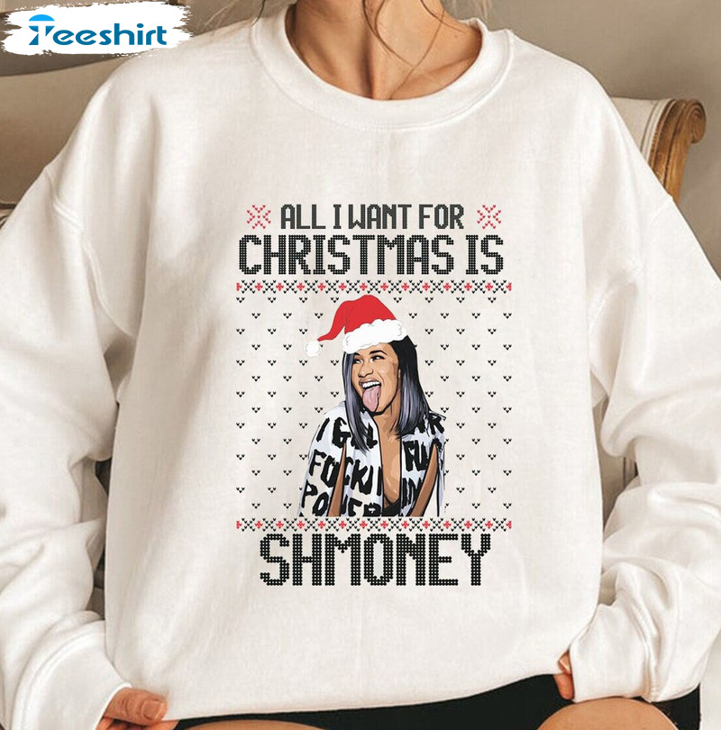 All I Want For Christmas Is Shmoney Shirt, Merry Christmas Short Sleeve Short Sleeve