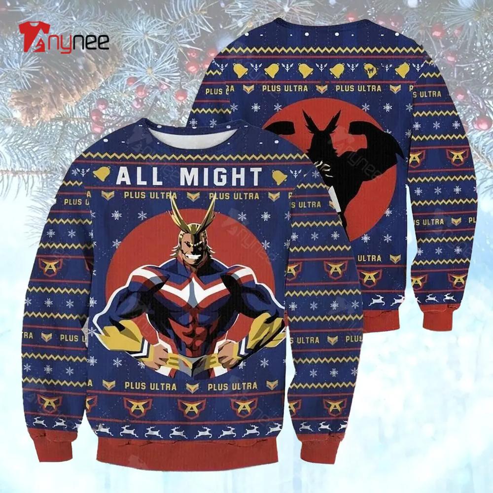 All Might Christmas Unisexugly Christmas Sweater- Best Christmas Gifts 2023