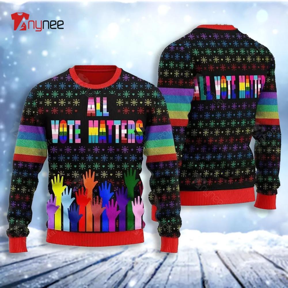 All Vote Matters Ugly Christmas Sweater- Best Christmas Gifts 2023