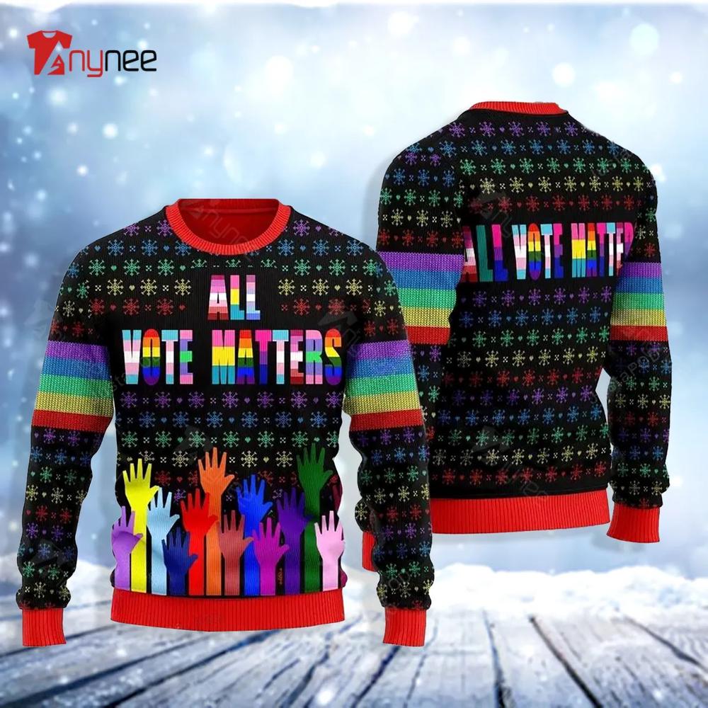 All Vote Mattersugly Christmas Sweater- Best Christmas Gifts 2023