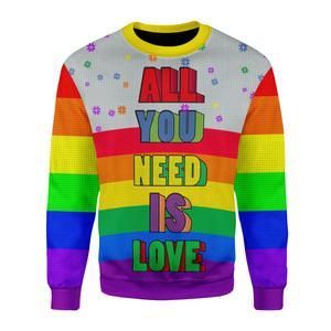 All You Need Is Love Ugly Christmas Sweater | For Men & Women | Adult | US3309- Best Christmas Gifts 2023