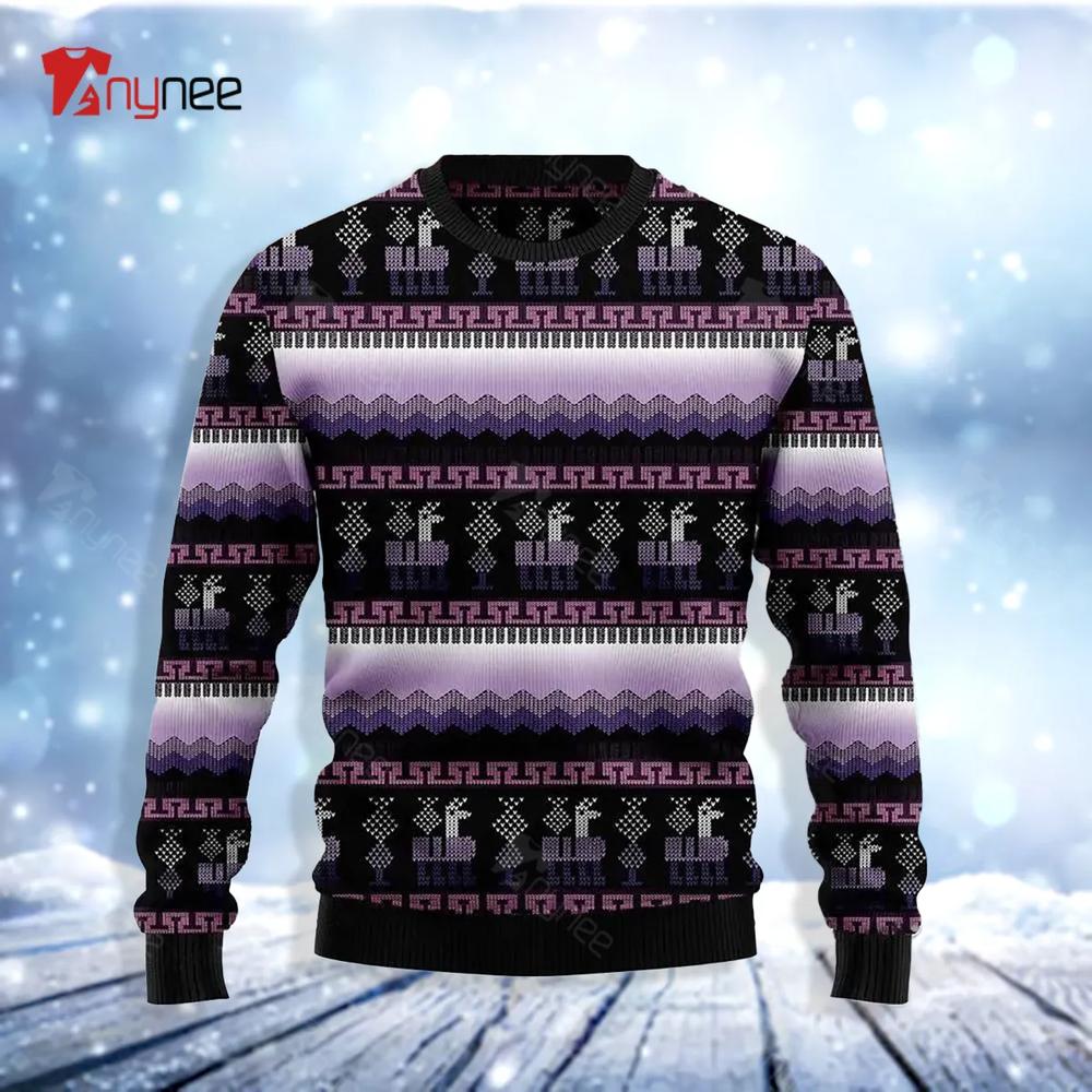 Alpaca Purple Ugly Christmas Sweater- Best Christmas Gifts 2023