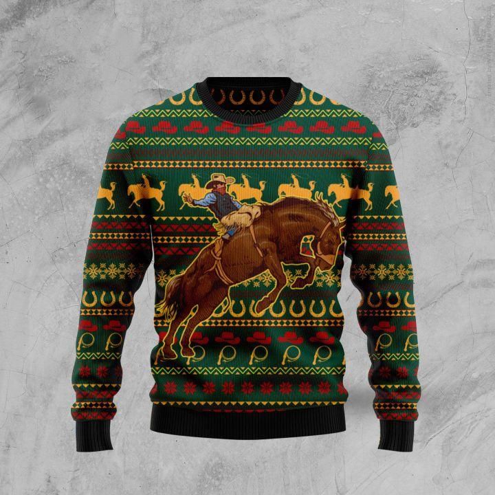 Amazing Cowboy Ugly Christmas Sweater | For Men & Women | Adult | US1388- Best Christmas Gifts 2023