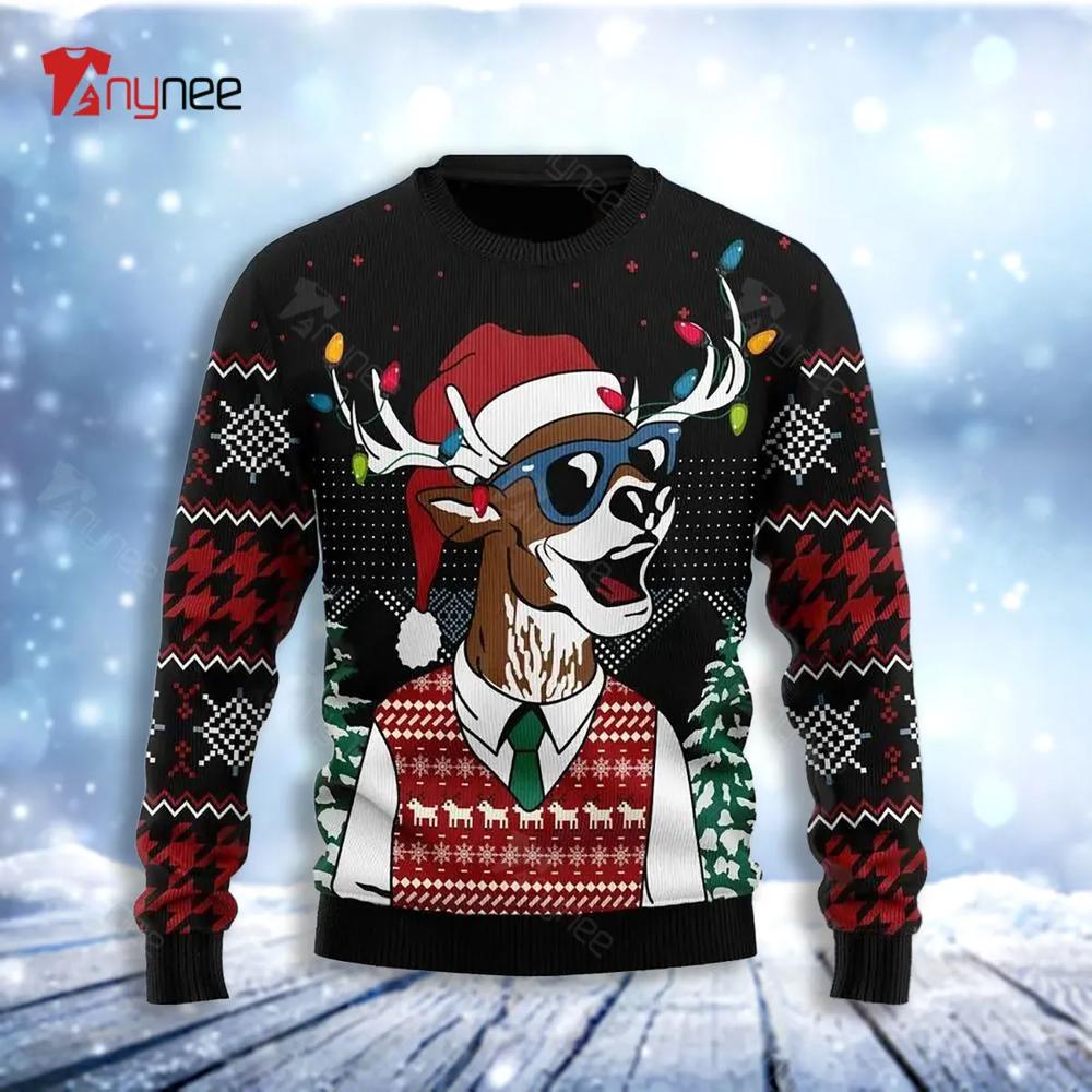 Amazing Deer Ugly Christmas Sweater- Best Christmas Gifts 2023