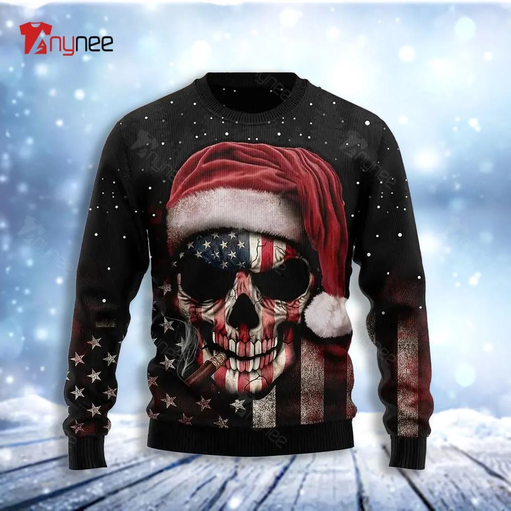 Amazing Skull Christmas Ugly Christmas Sweater- Best Christmas Gifts 2023