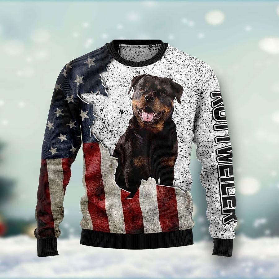 American Rottweiler Ugly Christmas Sweater | For Men & Women | Adult | US1758- Best Christmas Gifts 2023