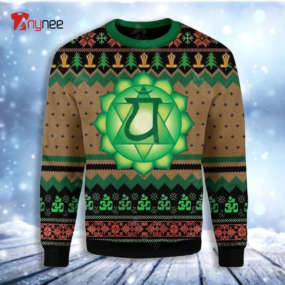 Anahata Heart Chakra Ugly Christmas Sweater- Best Christmas Gifts 2023