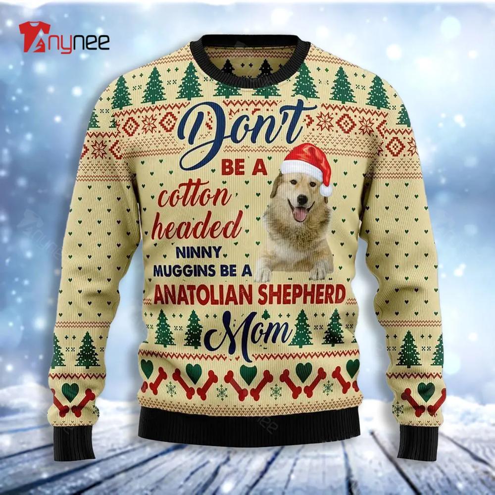 Anatolian Shepherd Mom Ugly Christmas Sweater- Best Christmas Gifts 2023