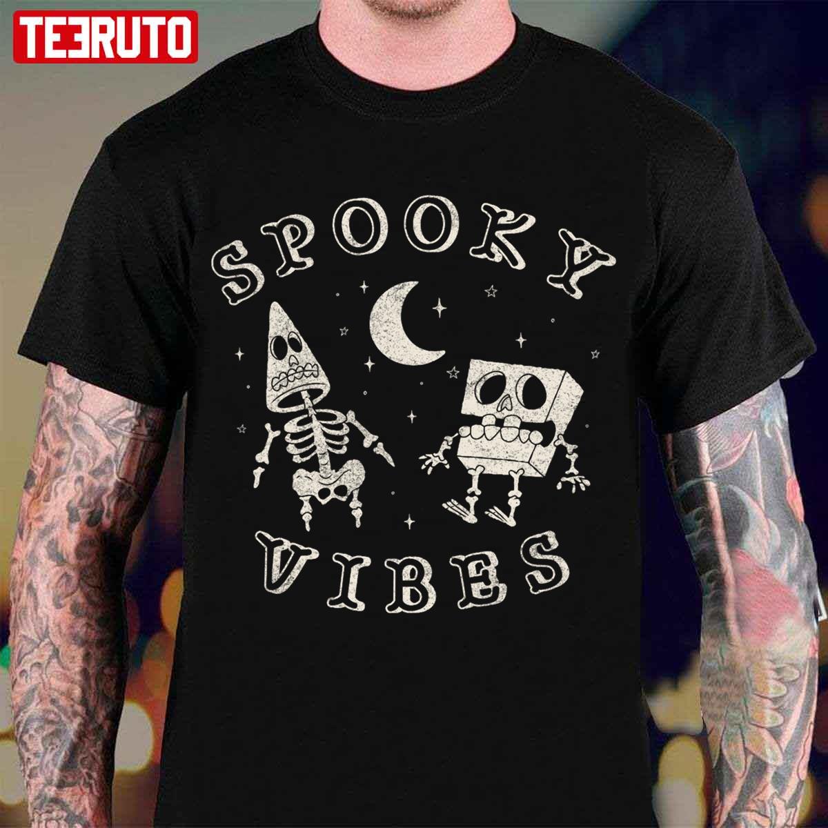 And Patrick Spooky Vibes Halloween Spongebob Unisex T-Shirt