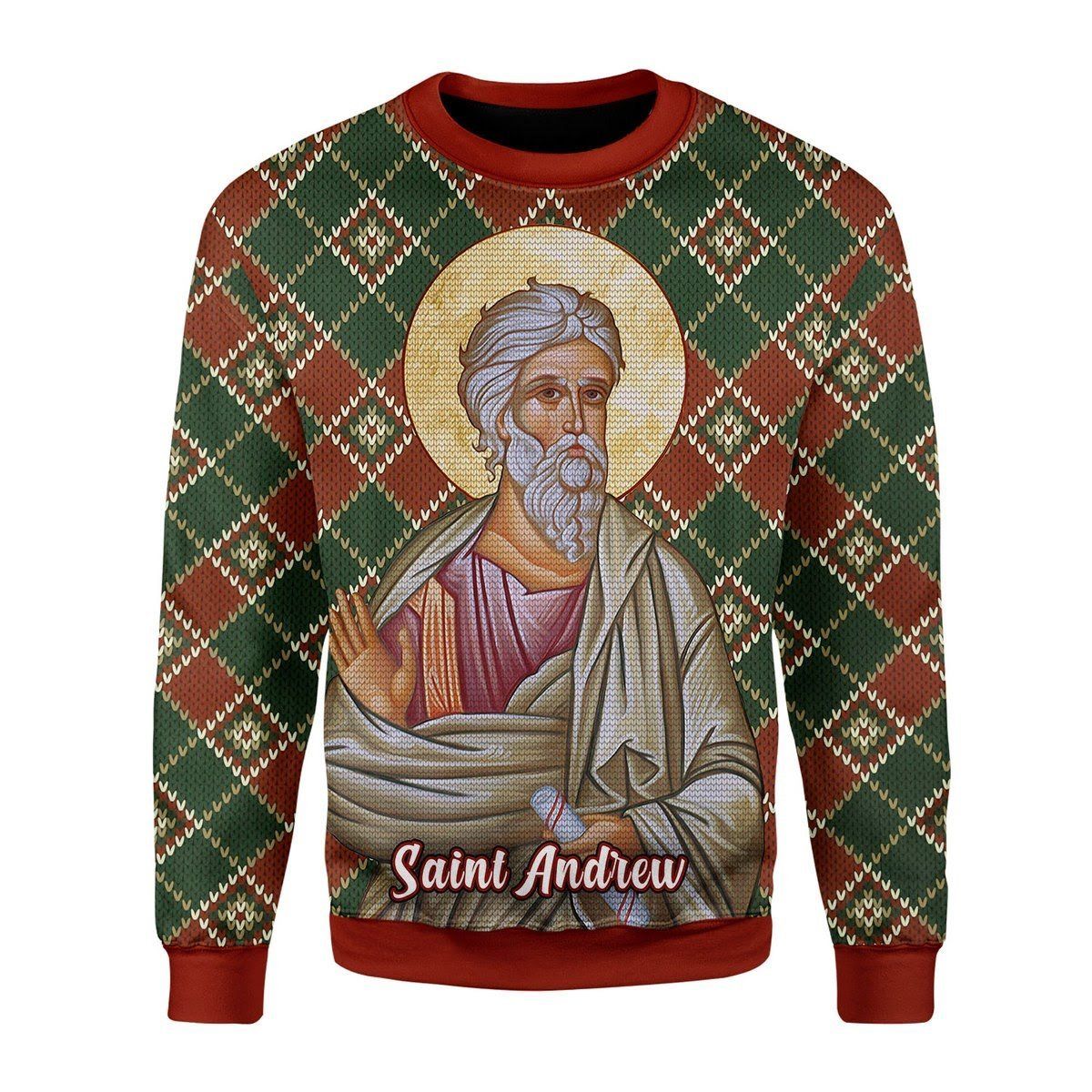 Andrew The Apostle Ugly Christmas Sweater | For Men & Women | Adult | US3636- Best Christmas Gifts 2023