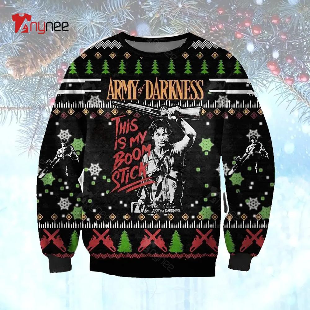 Army Of Darkness Ugly Christmas Sweater- Best Christmas Gifts 2023