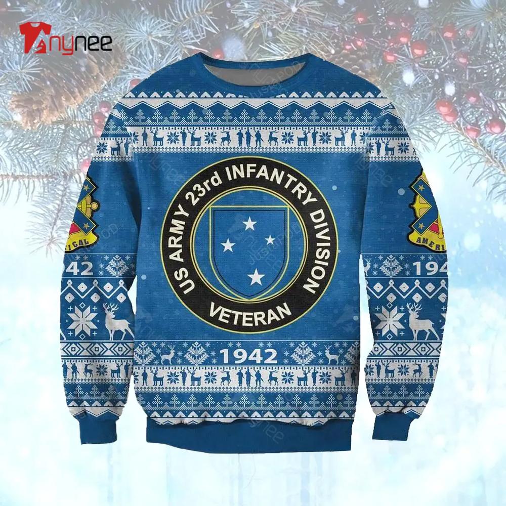 Army Veteran Christmas Ugly Christmas Sweater- Best Christmas Gifts 2023