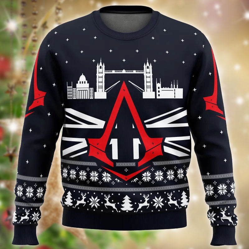 Assassins Creed London Bridge Ugly Sweater – Best Christmas Gifts 2023