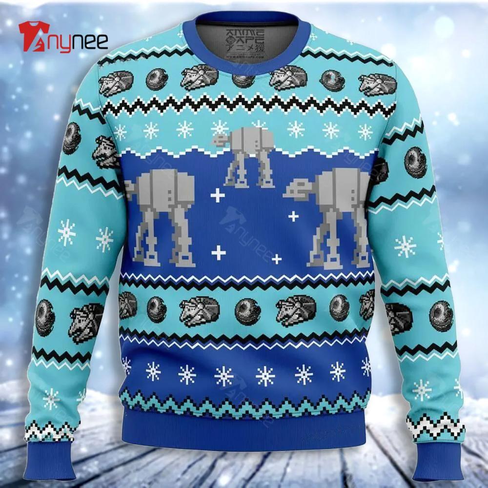 At-At Walker Star Wars Christmas Ugly Christmas Sweater- Best Christmas Gifts 2023