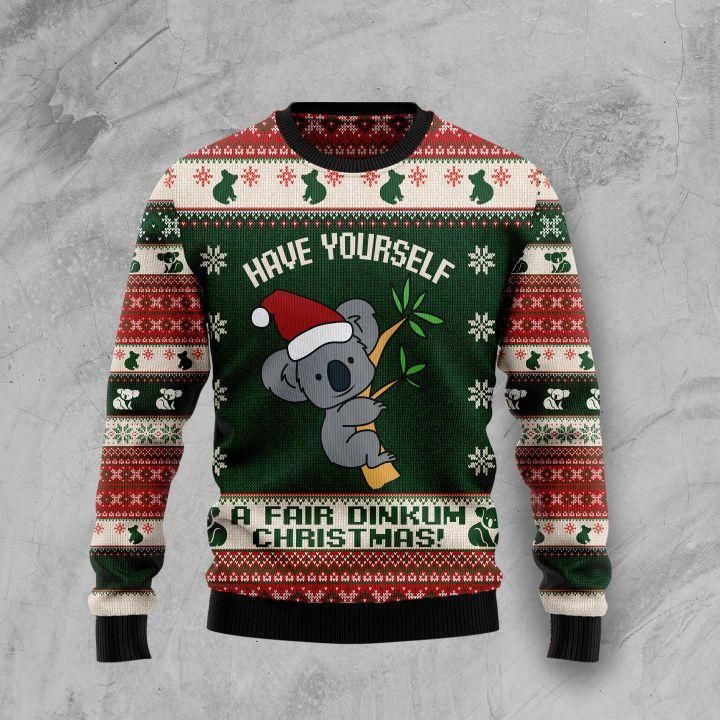 Australian Fair Dinkum Christmas Ugly Christmas Sweater | For Men & Women | Adult | US1463- Best Christmas Gifts 2023