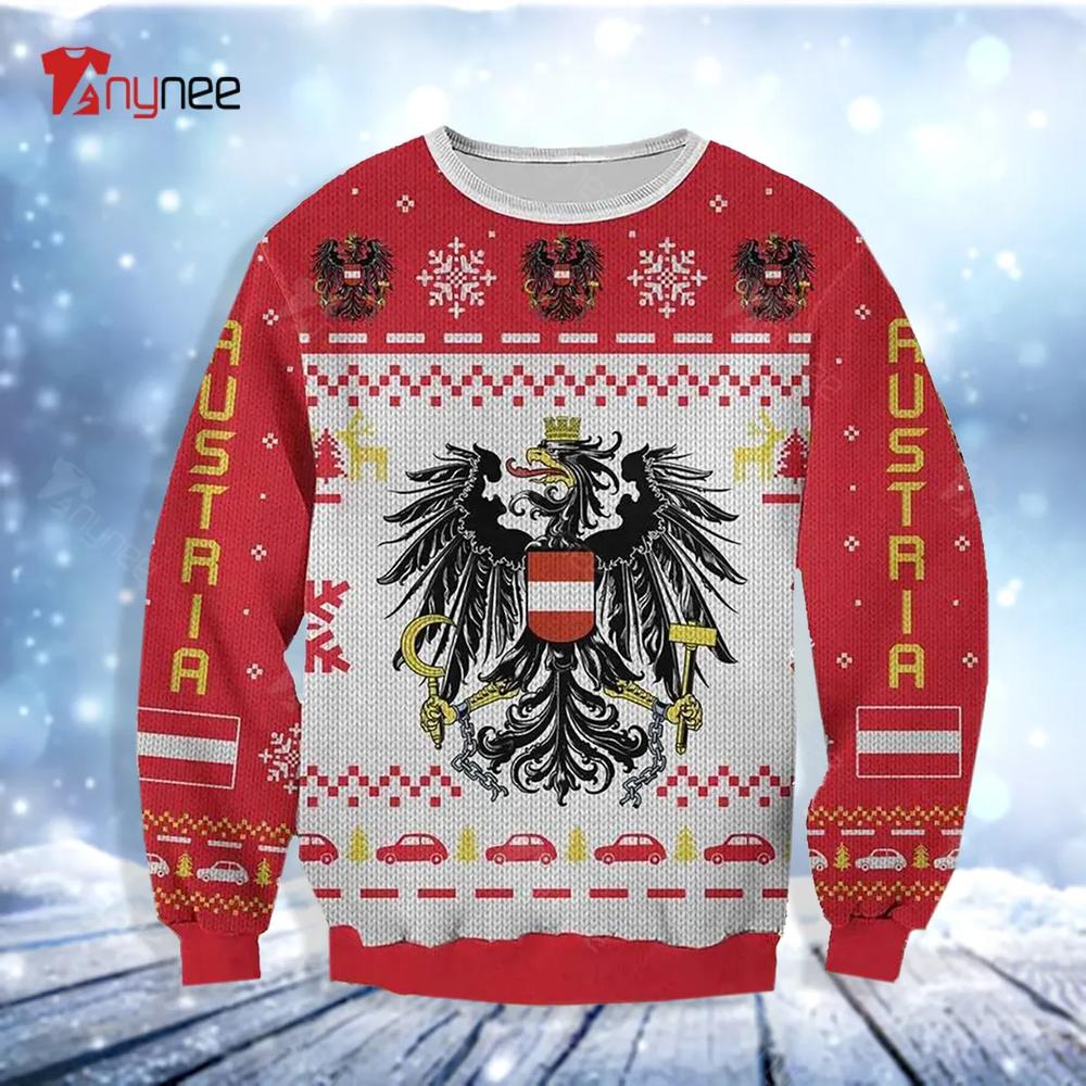 Austria 3D All Over Print Ugly Christmas Sweater- Best Christmas Gifts 2023