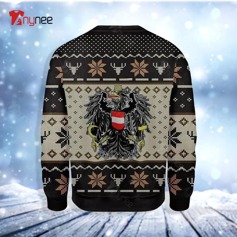 Austria Coat Of Arms Ugly Christmas Sweater- Best Christmas Gifts 2023