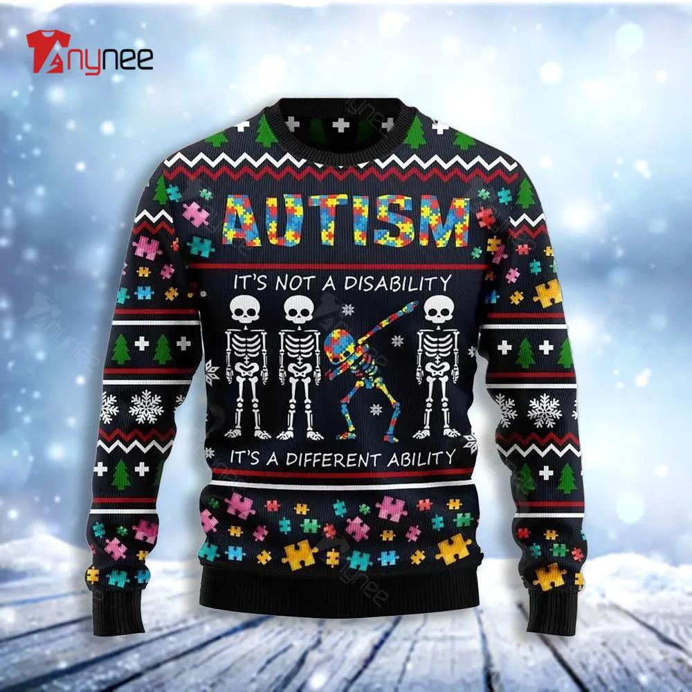 Autism Different Ugly Christmas Sweater- Best Christmas Gifts 2023