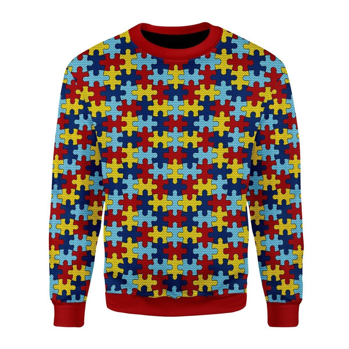 Autism Puzzel Ugly Christmas Sweater | For Men & Women | Adult | US3468- Best Christmas Gifts 2023