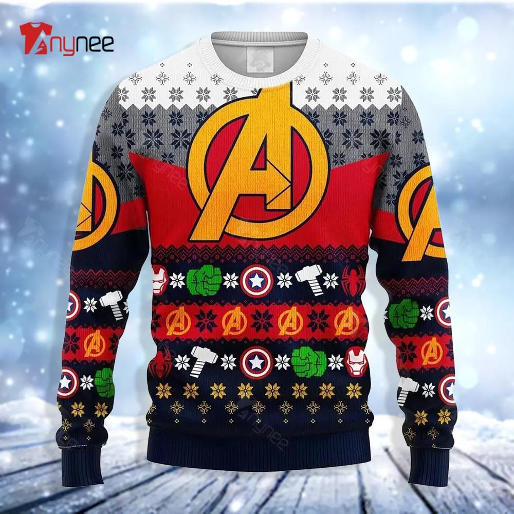 Avengers Team Ugly Christmas Sweater- Best Christmas Gifts 2023