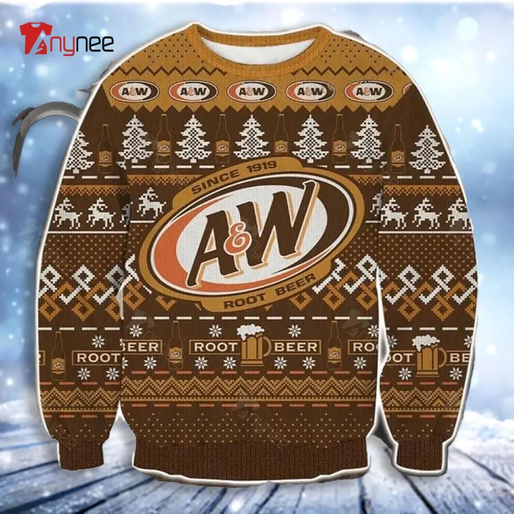 Aw Root Beer Aw Root Beer Gift Fan Ugly Christmas Sweater- Best Christmas Gifts 2023