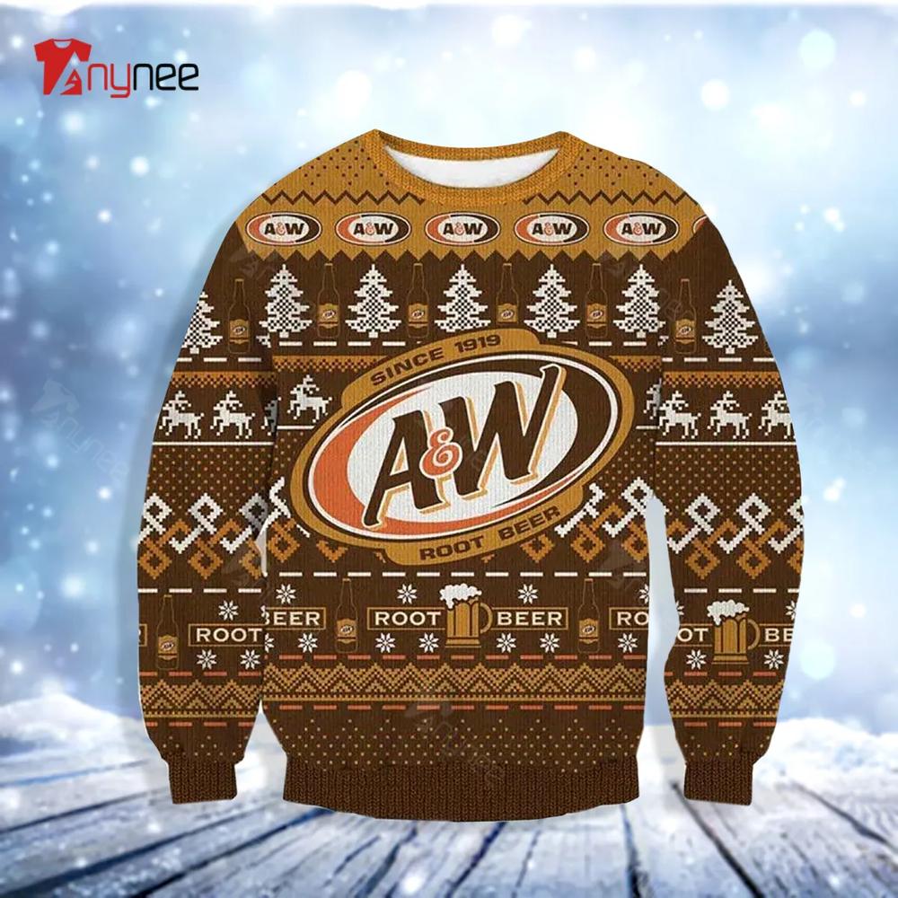 Aw Root Beer Ugly Christmas Sweater- Best Christmas Gifts 2023