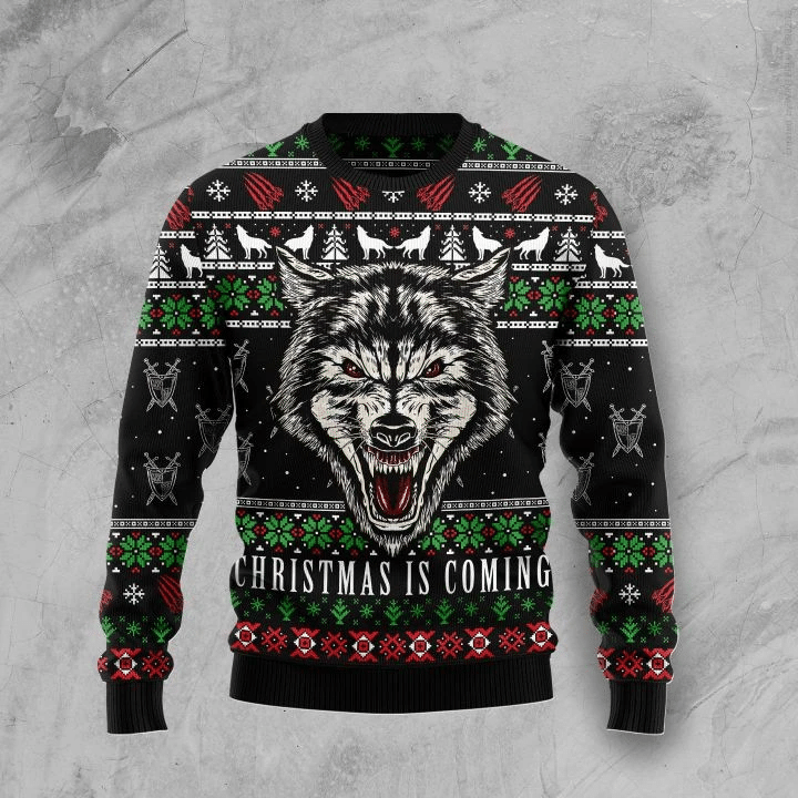 Awesome Wolf Ugly Christmas Sweater | For Men & Women | Adult | US1345- Best Christmas Gifts 2023