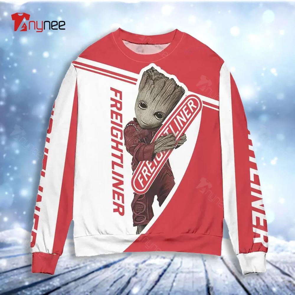 Baby Groot Freightliner Ugly Christmas Sweater- Best Christmas Gifts 2023