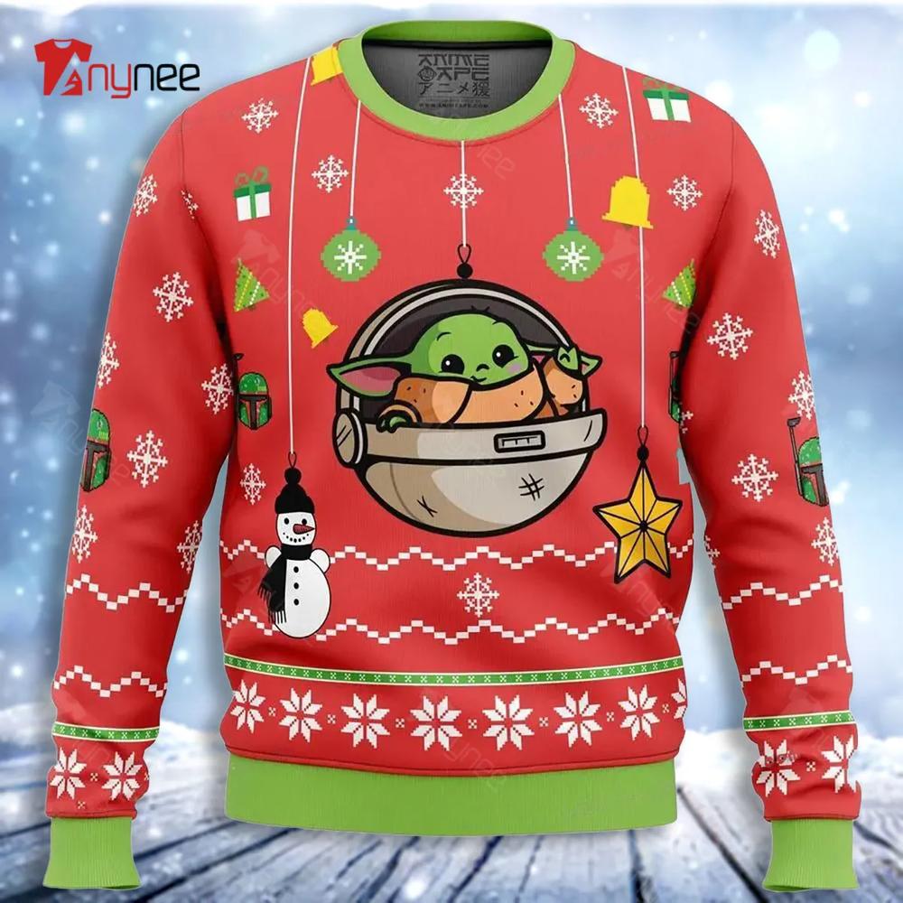 Baby Yoda Christmas Ugly Christmas Sweater- Best Christmas Gifts 2023