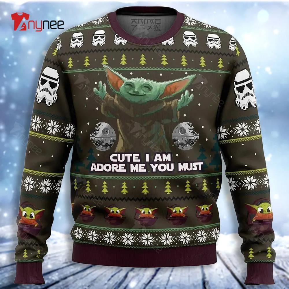 Baby Yoda Cute I Am Stormtrooper Star Wars Ugly Christmas Sweater- Best Christmas Gifts 2023