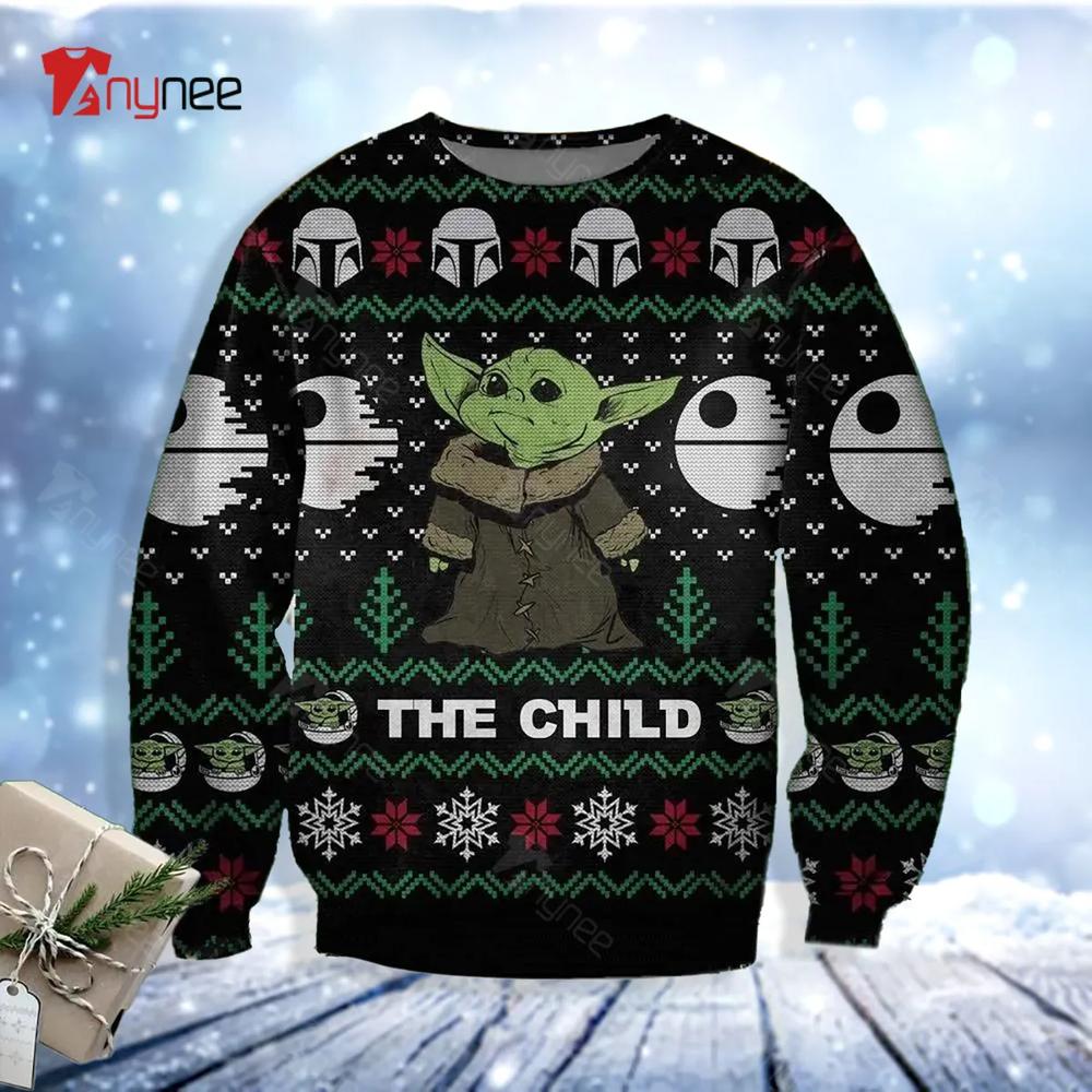 Baby Yoda The Child Star Wars Ugly Christmas Sweater- Best Christmas Gifts 2023