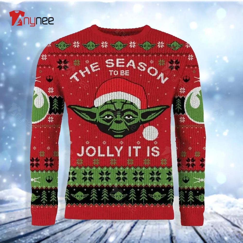 Baby Yoda The Season To Be Jolly It Is Ugly Christmas Sweater- Best Christmas Gifts 2023