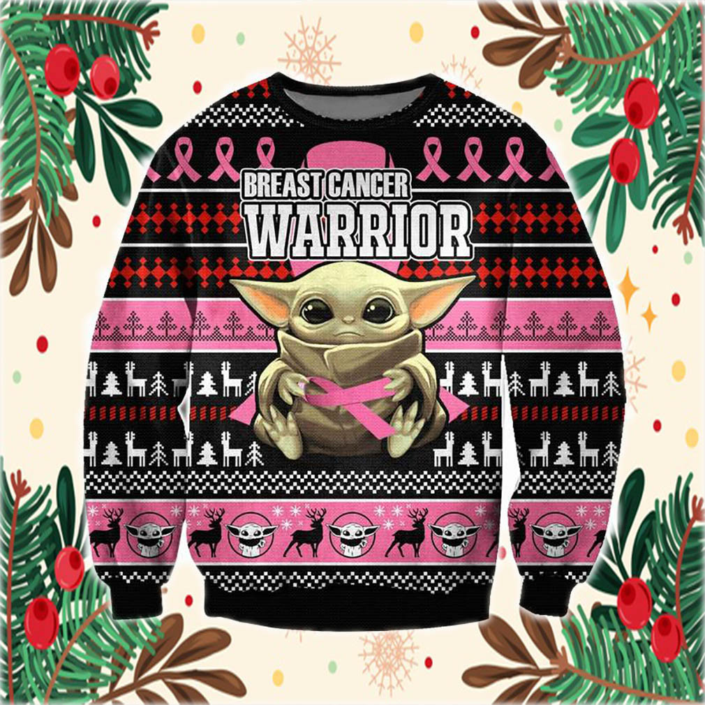 Baby Yoda With Cancer 3D Print Ugly Christmas Sweater- Best Christmas Gifts 2023