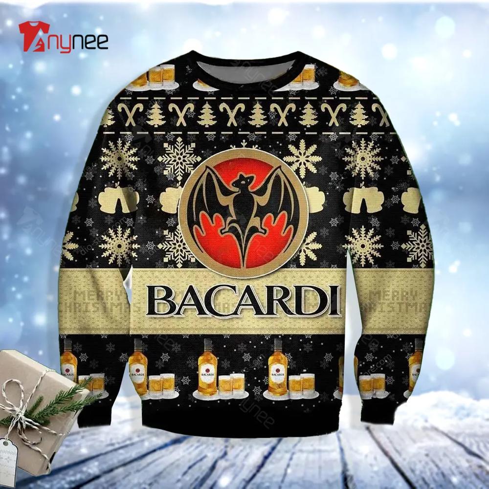 Bacardi Rum Ugly Christmas Sweater- Best Christmas Gifts 2023