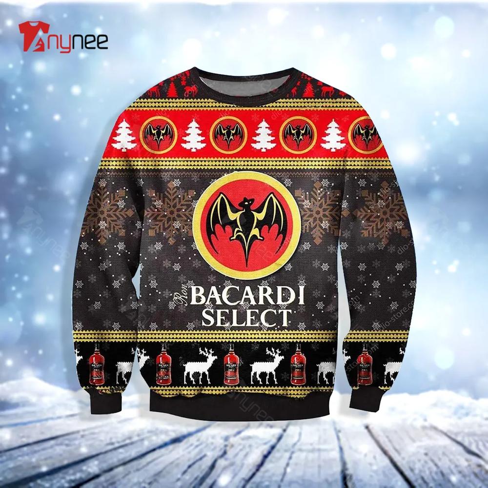 Bacardi Select Rum Ugly Christmas Sweater- Best Christmas Gifts 2023