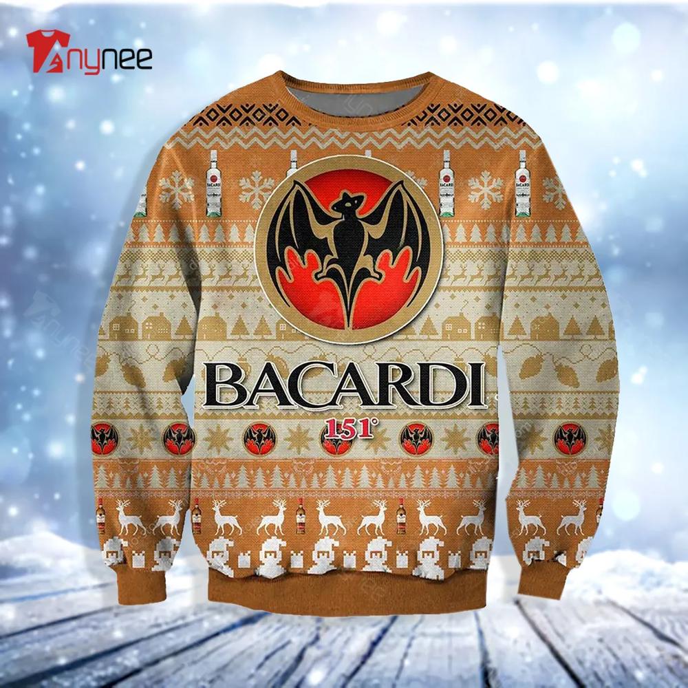 Bacardi Wine 151 Ugly Christmas Sweater- Best Christmas Gifts 2023